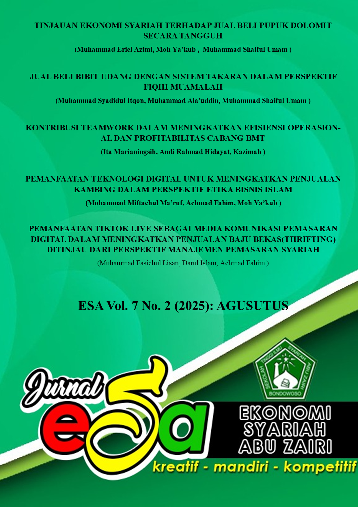 View Vol. 7 No. 2 (2025): AGUSTUS